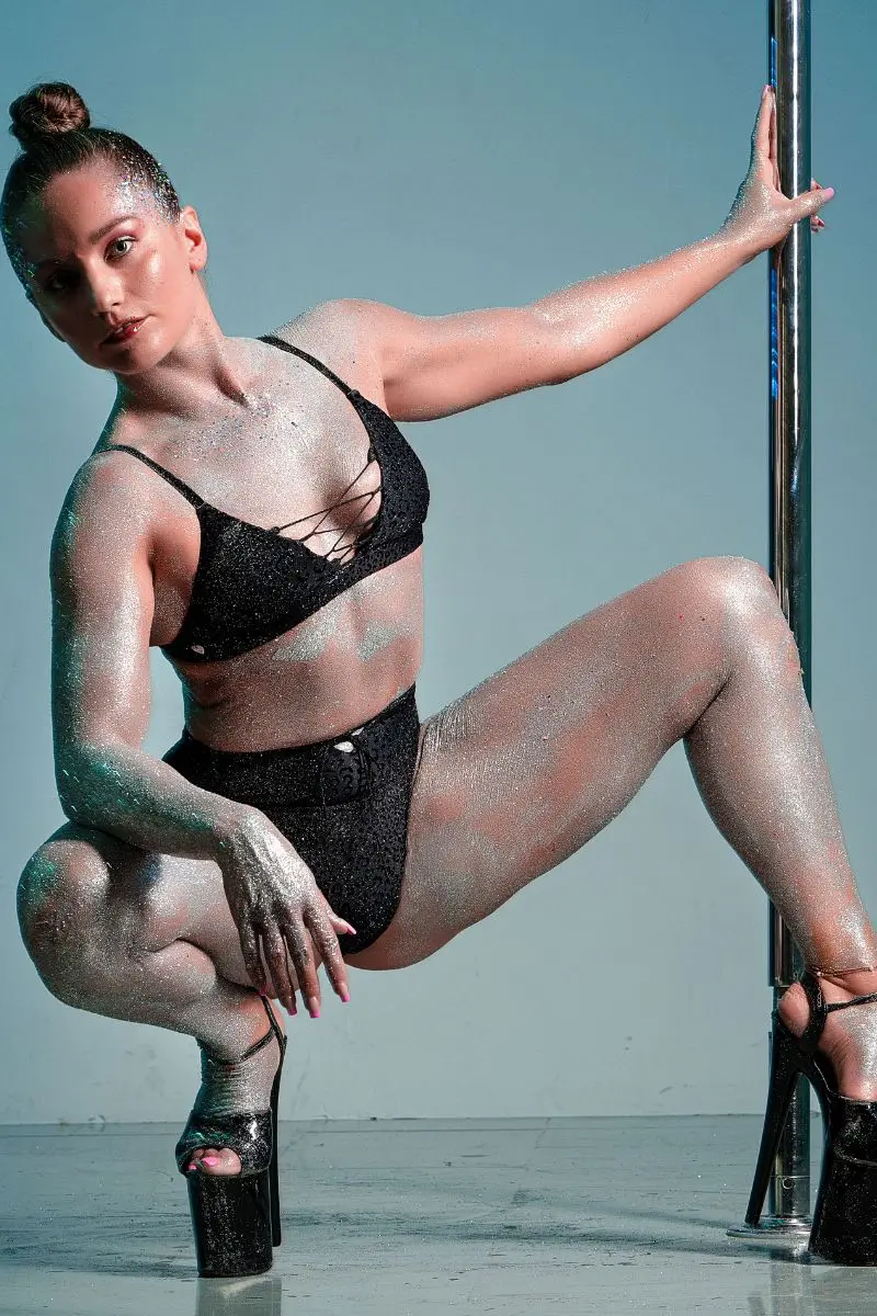 Rad Nib Leopard Top - Black Glitter 1