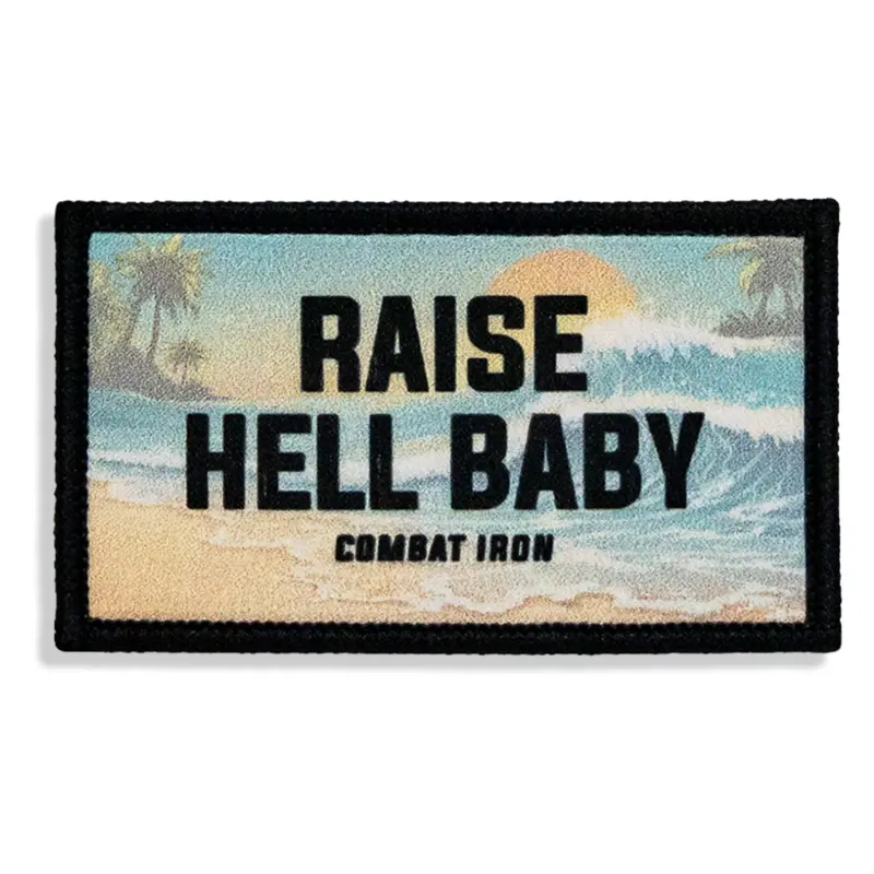 Raise Hell Baby Sunset Velcro Patch 1