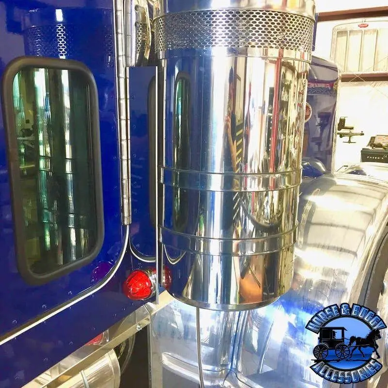 Rear Peterbilt Watermelon Air Cleaner Bar (Sold In Pairs) (Fits 15" Breathers) #1710 1