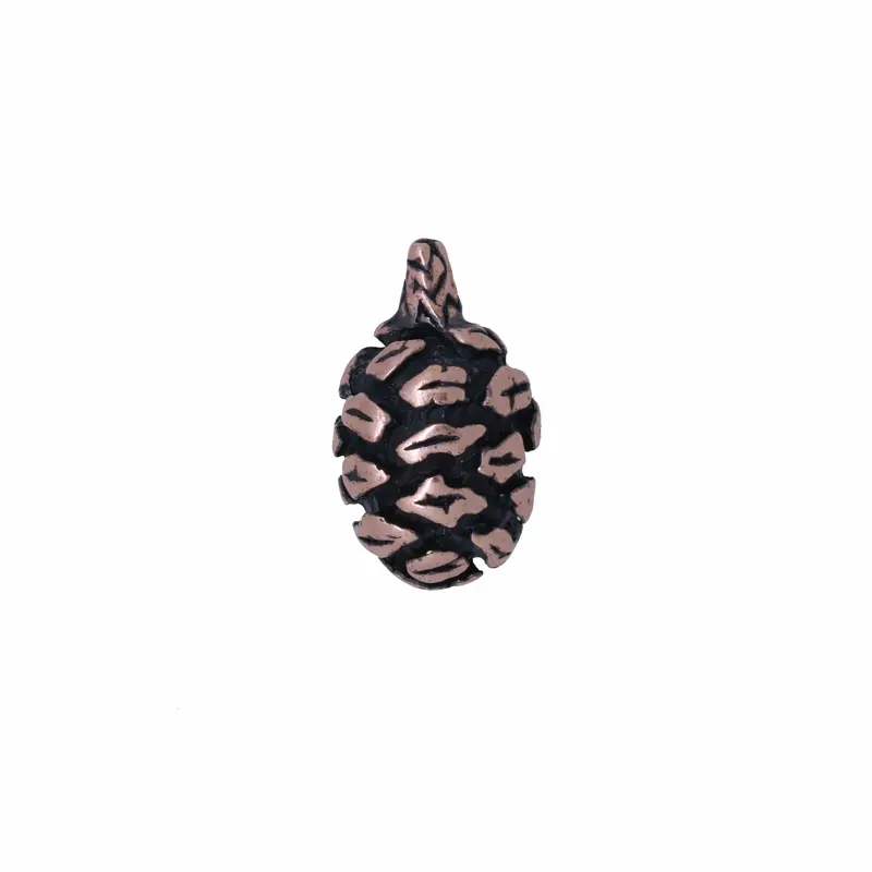 Redwood Cone Copper Lapel Pin 1