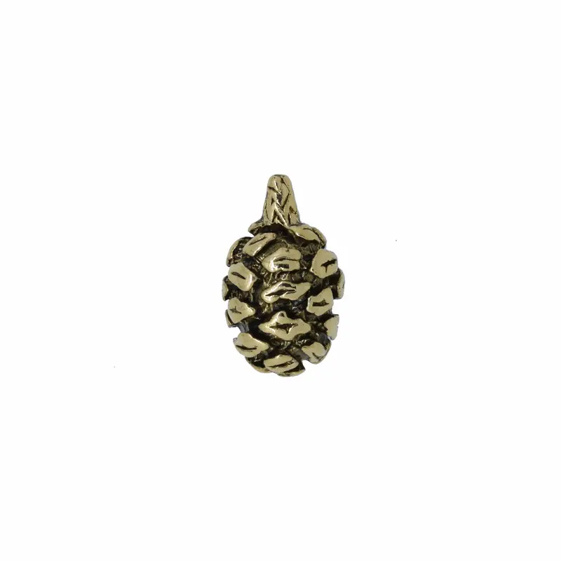 Redwood Cone Gold Lapel Pin 1