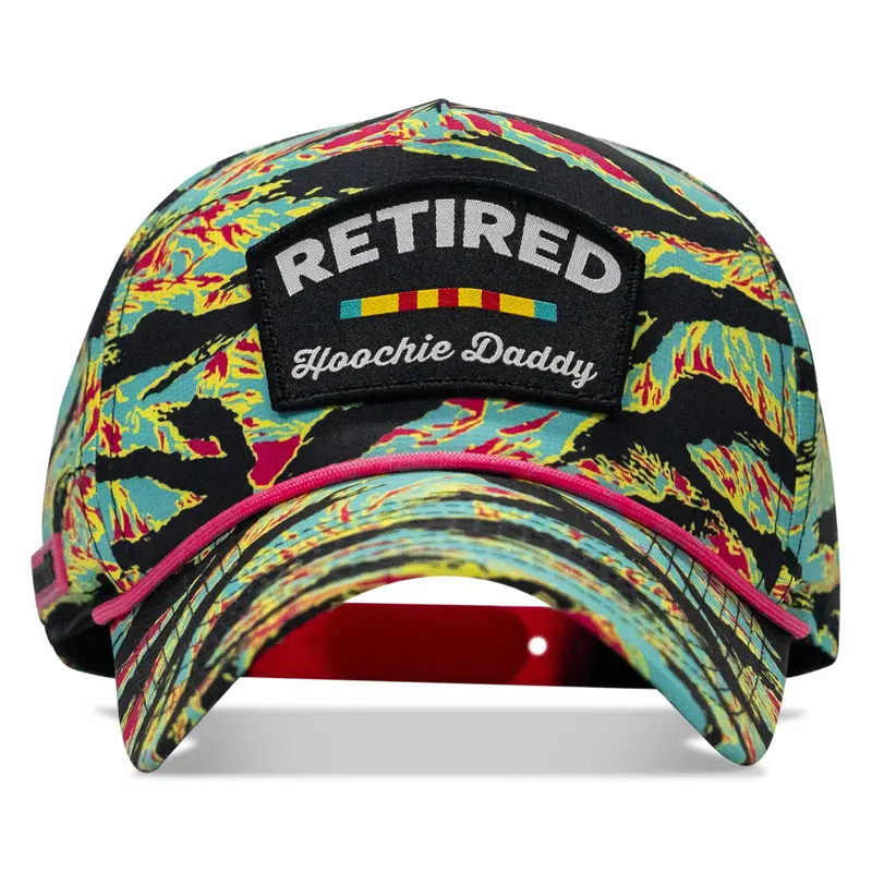 Retired Hoochie Daddy Ribbons Patch Weekender Waterproof Snapback 3