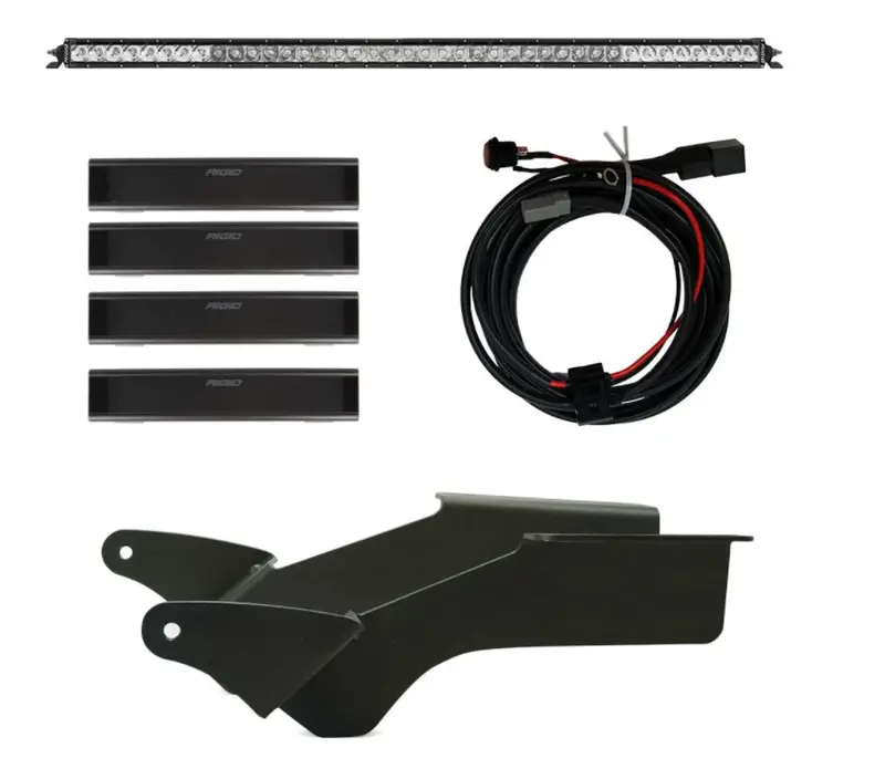 Rigid Industries - 2021 Bronco Roof Rack Light Kit With A Sr Spot/Flood Combo Bar Included 1