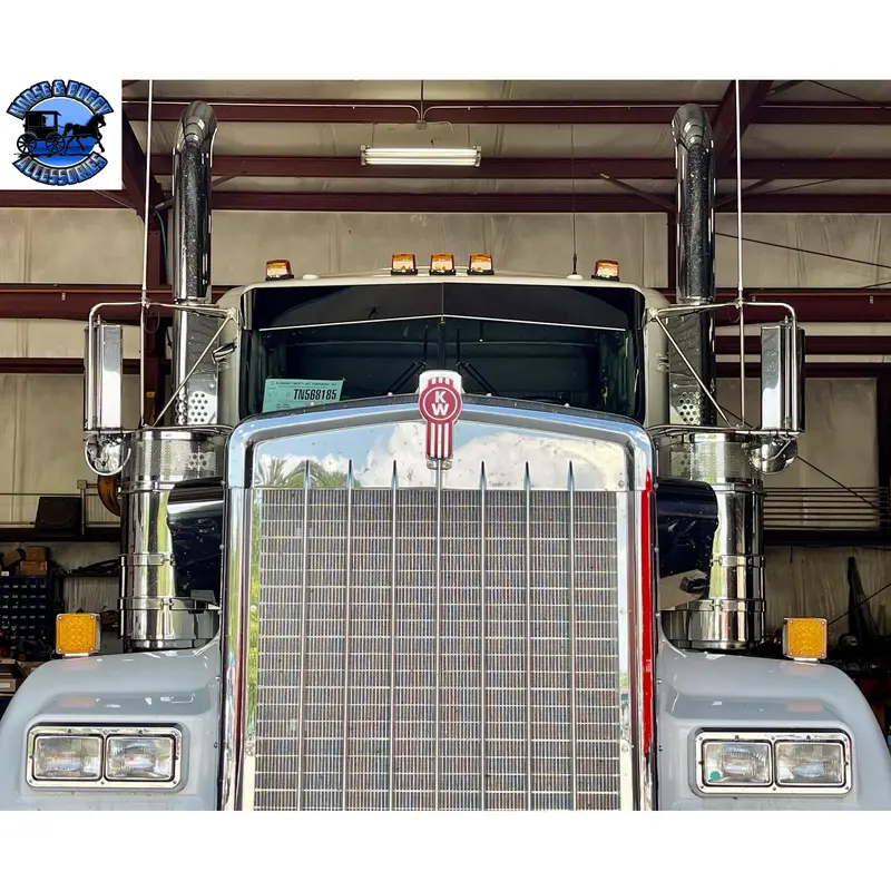 Rollin Low Kenworth 8" X 6" Reverse Bowtie Visor Fits-Aero Cab Models #2021 1