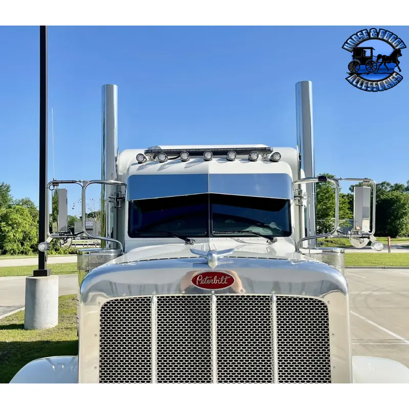 Rollin Low Peterbilt (Gator) Visor 13X10" Custom Bowtie #1040 1