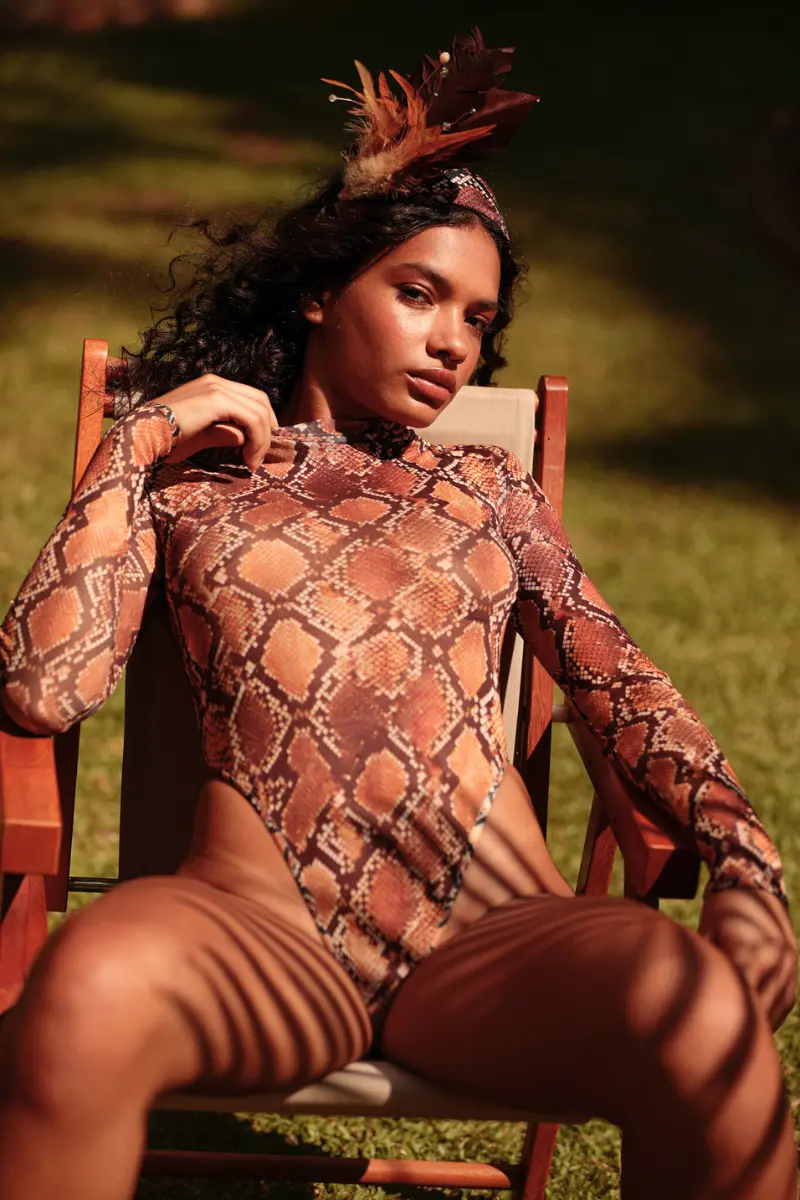 Rolling Cindy Bodysuit - Reptile 1