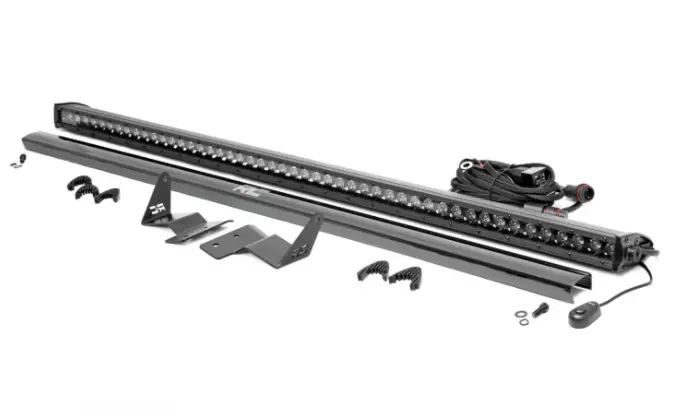 Rough Country - Led Light | Upper Windshield | 40" & 50" Black Single Row | Ford Bronco (21-22) 1
