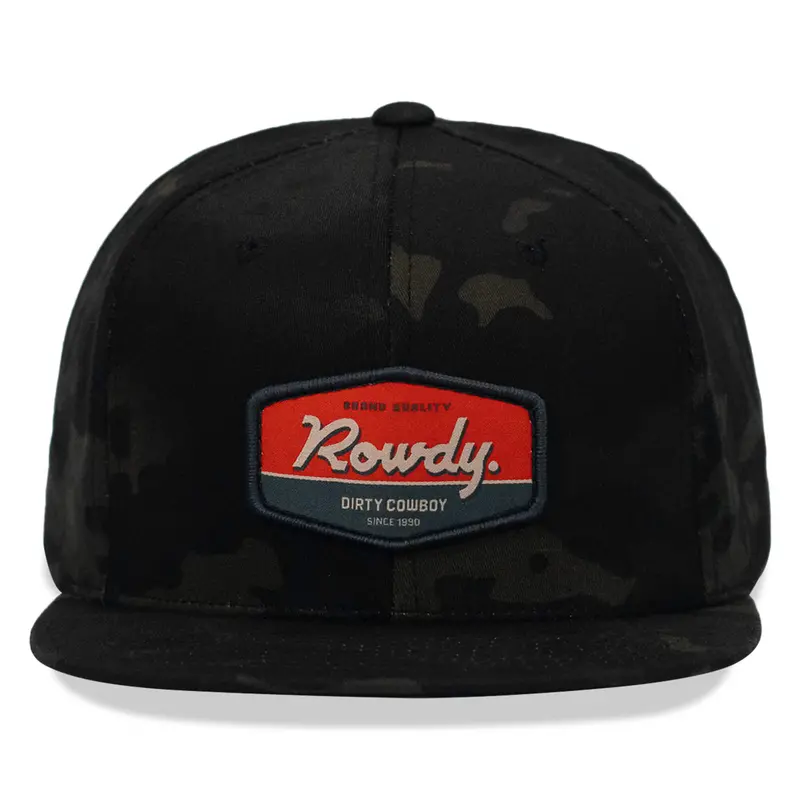 Rowdy. Usa Dirty Cowboy Patch Flatbill Snapback 1