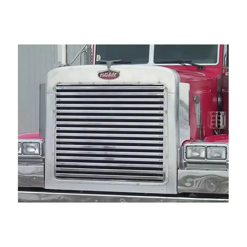 Rw-35101 Grille Insert W/ 16 Horizontal Bars For Peterbilt 379 Extended Hood 1
