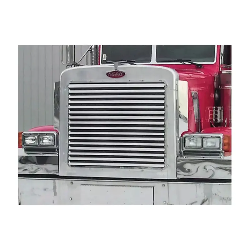 Rw-35102 Grille Insert W/ 16 Louver-Style Bars For Peterbilt 379 Extended Hood 1