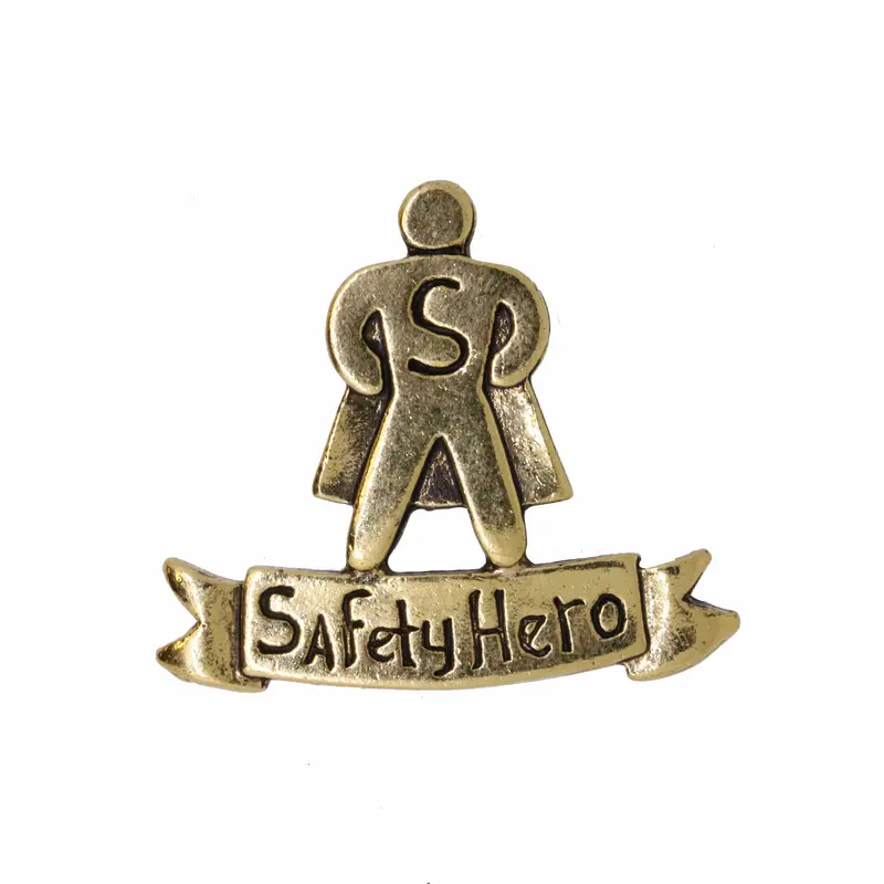 Safety Hero Gold Lapel Pin 1