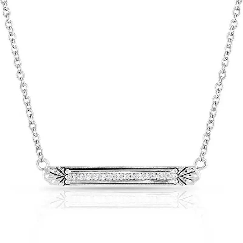 Setting The Crystal Bar Necklace- Montana Silversmiths 1