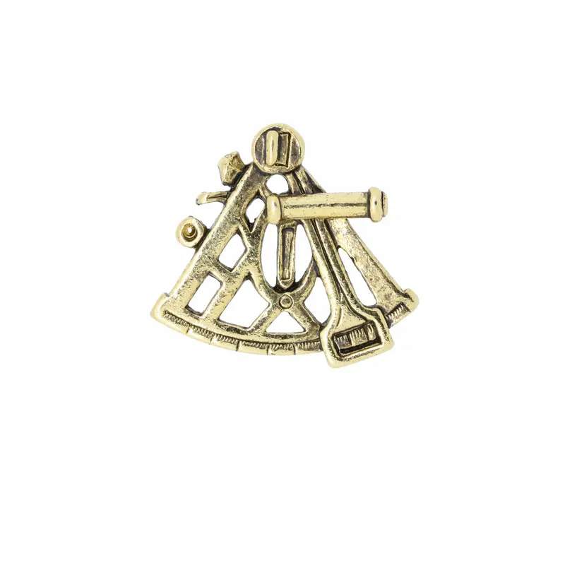 Sextant Gold Lapel Pin 1