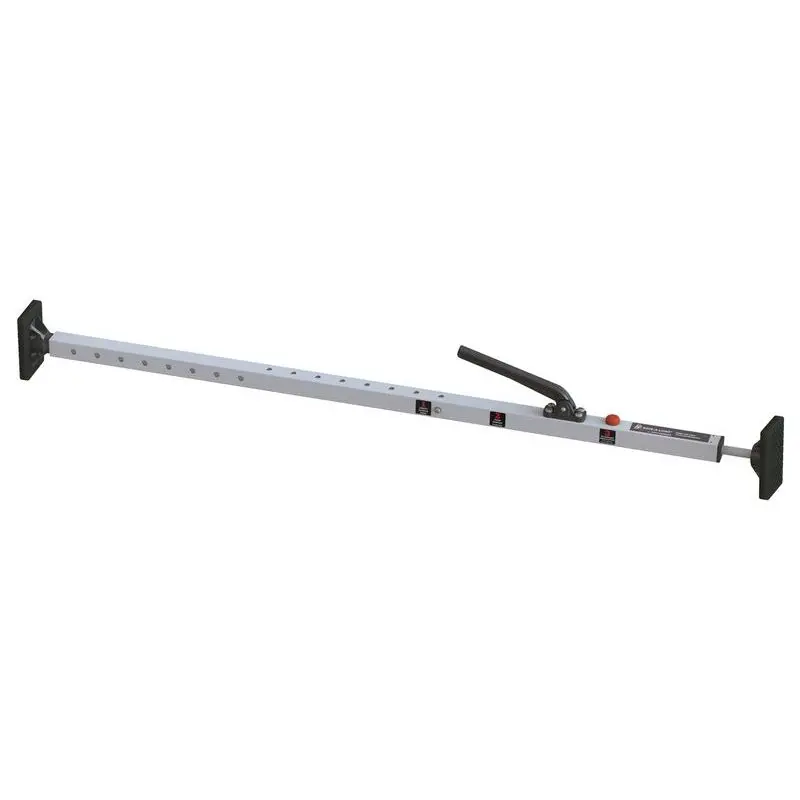 Sl-10 Cargo Bar, 47"-75", Articulating Feet, Mill Finish, Stainless Steel Hardware #080-01502 1