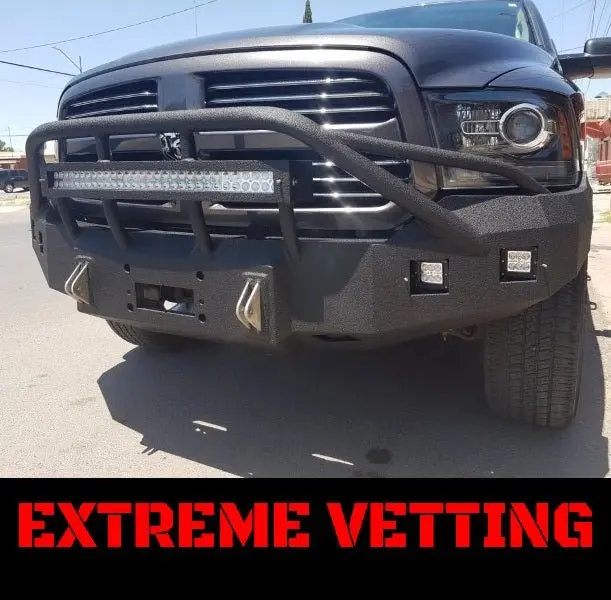Specialty Grille Guard: Extreme Vetting (Led Light Bar Included) 1