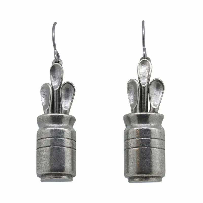 Spoons In Pot Earrings 1