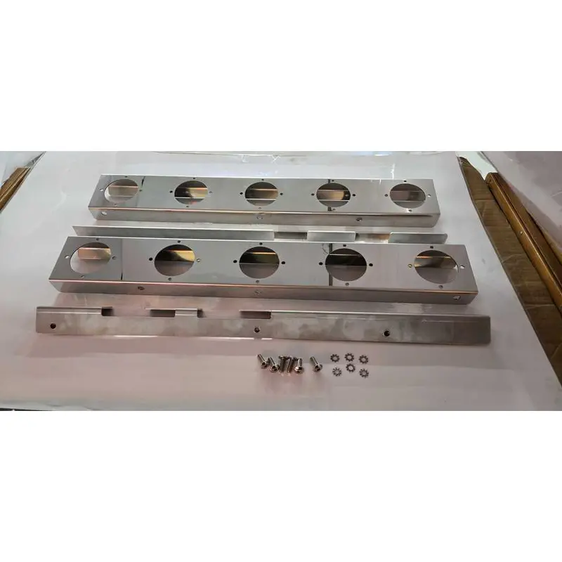 Ss-1740 Peterbilt 589 Strap-Mount Front Air Cleaner Bracket W/ (5) Watermelon (Sold In Pairs) 1