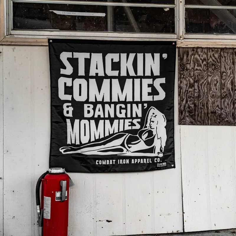 Stackin' Commies & Bangin' Mommies 3'X3' Flag 1