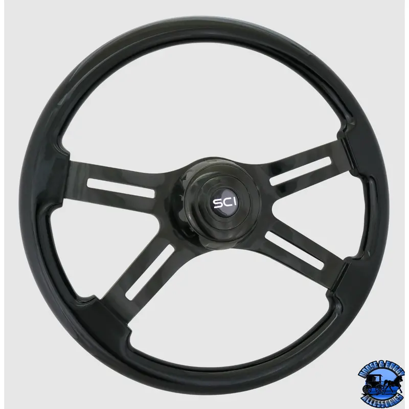 Steering Creations 18" Painted Wood Four Spoke Wheels 1