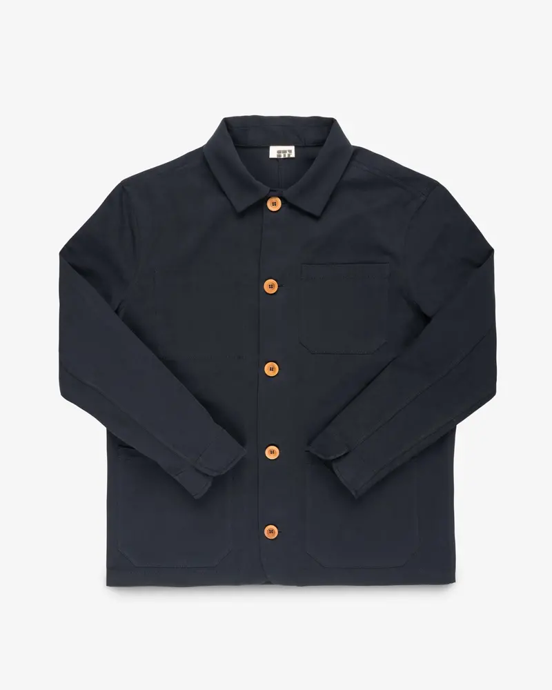 Stf 8Oz Brushed Twill Chore Jacket - Black 1