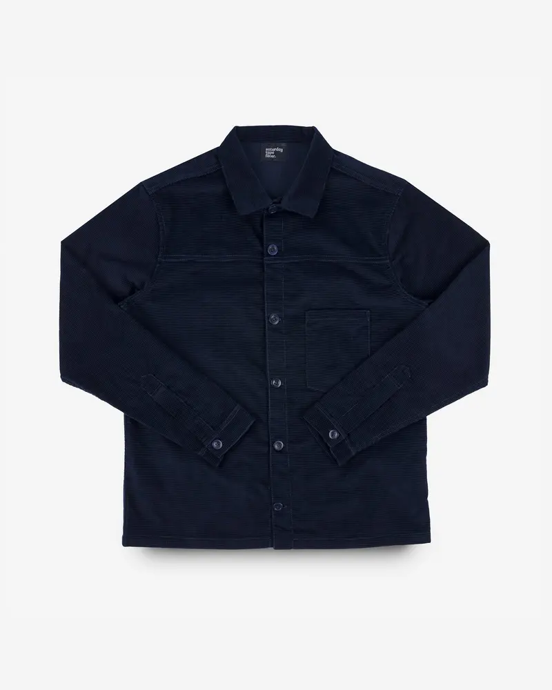 Stf Japanese Corduroy Shirt - Navy 1