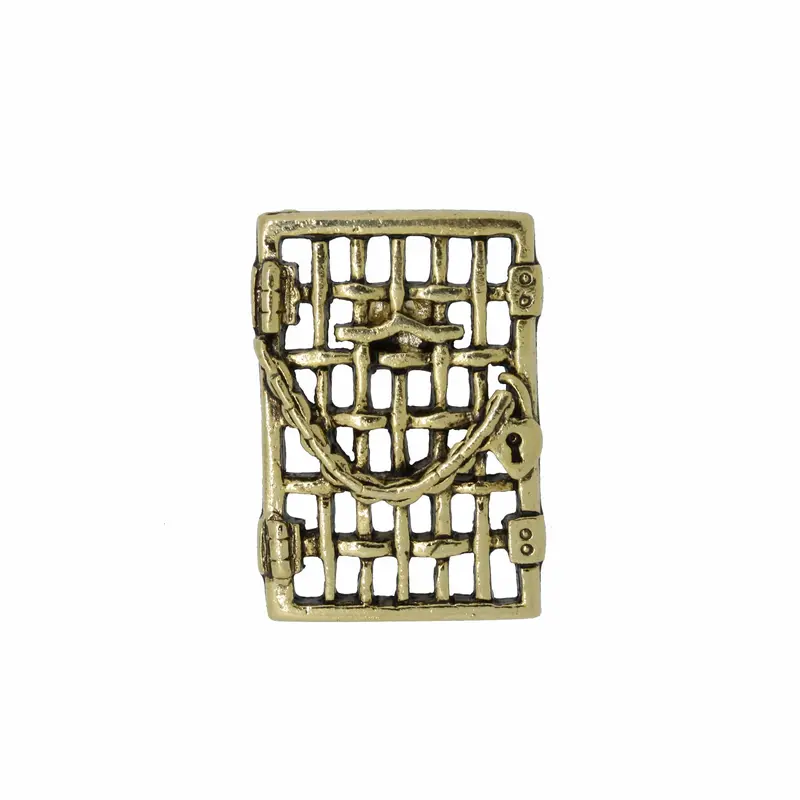 Suffragette Jail Door Gold Lapel Pin 1