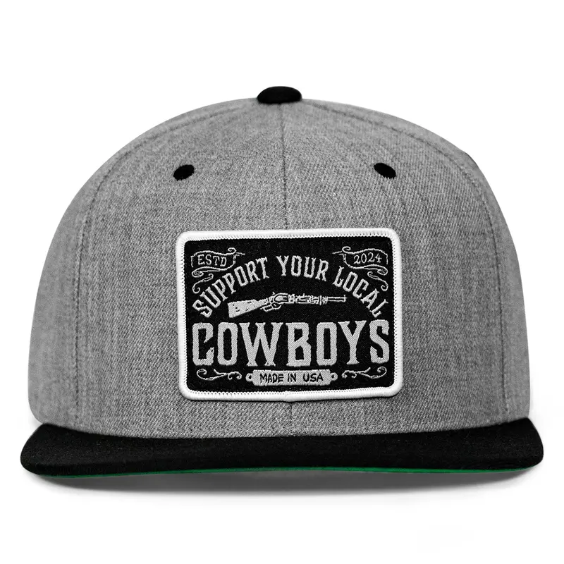 Support Your Local Cowboys Patch Flatbill Hat 2