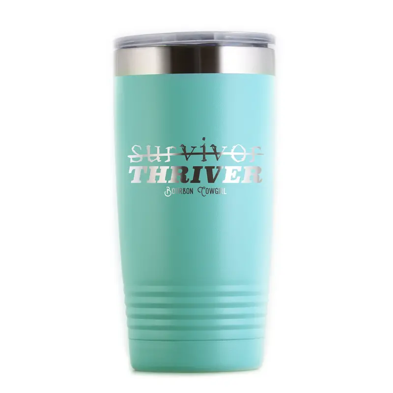 Survivor Thriver Travel Coffee Tumbler 2
