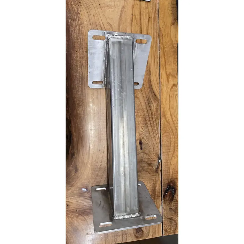 Sz-1-Aero  Kenworth W900l Aero Exhaust Frame Bracket; 1/4'' Ss Tubing With 1/4'' Ss Plate Ends (Each) 1