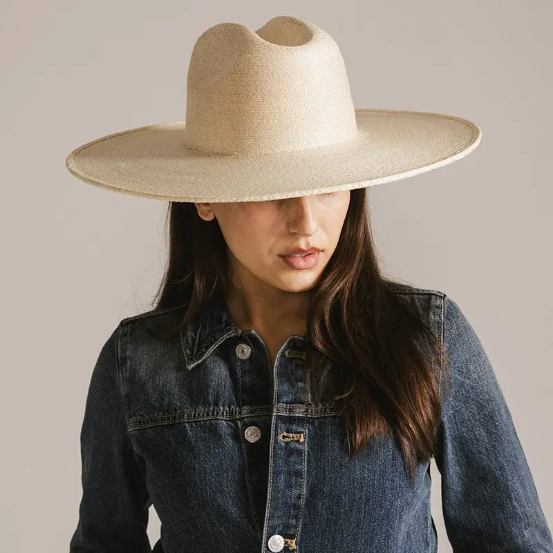 Tate Western Wide Brim Straw Hat By Gigi Pip | Bourbon Cowgirl 1