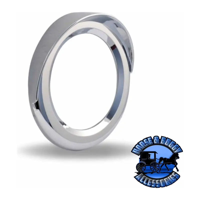 Tbez-4Ch5 4″ Lock On Round Bezel With Visor – Chrome Abs Plastic 1