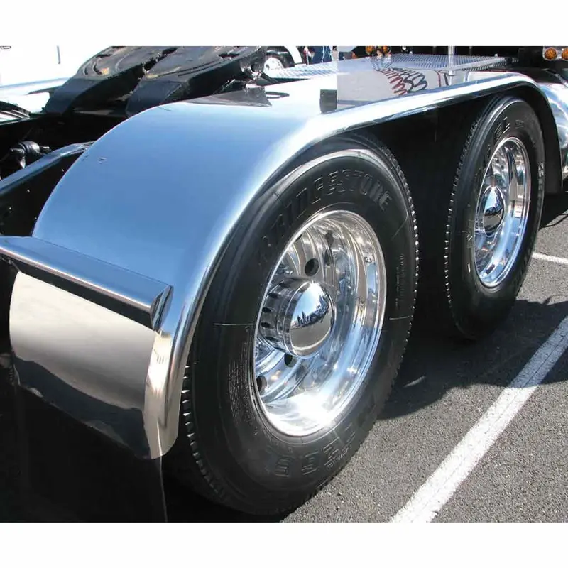 Tfen-F14 132″ Smooth 60″ Axle Spread Full Fenders – 14 Gauge 1
