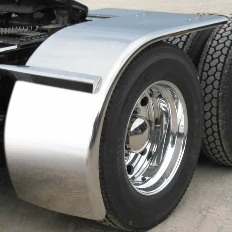 Tfen-H10 80″ Rollin’ Lo Smooth Half Fenders – 16 Gauge | Mirror Shine Stainless Steel 1