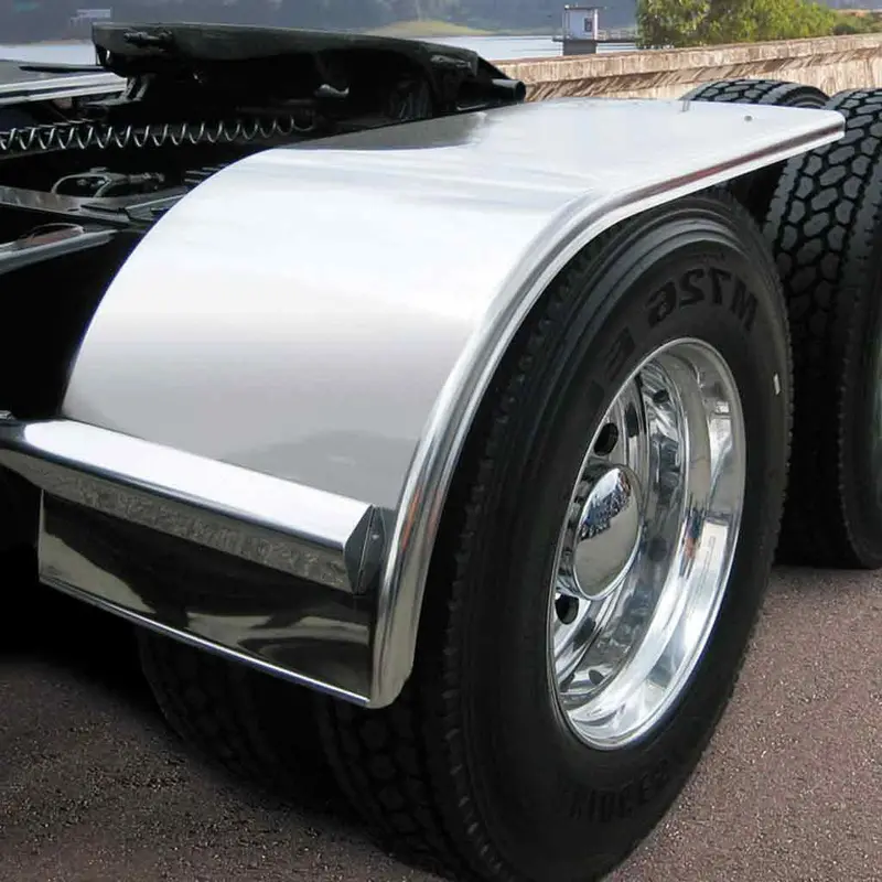 Tfen-H12 60″ Smooth Half Fenders – 16 Gauge | Mirror Shine Stainless Steel 1