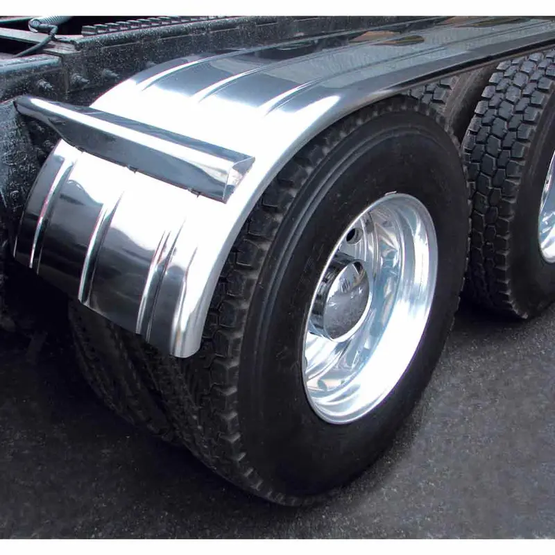 Tfen-H22 142" Fully Ribbed Half Fender With Rolled Edge (115" - 27") - 16 Ga. 1
