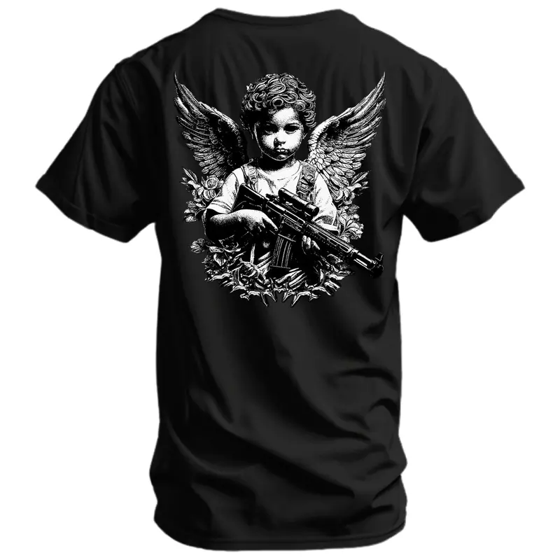 The Armed Guardian Angel Men's T-Shirt 1