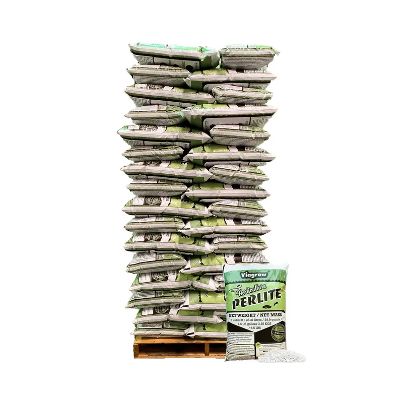 The Harvest Company Viagrow 1 Cu. Ft. Horticultural Perlite White Natural Soil Amendment 80-Pallet (Vper1-80) 1