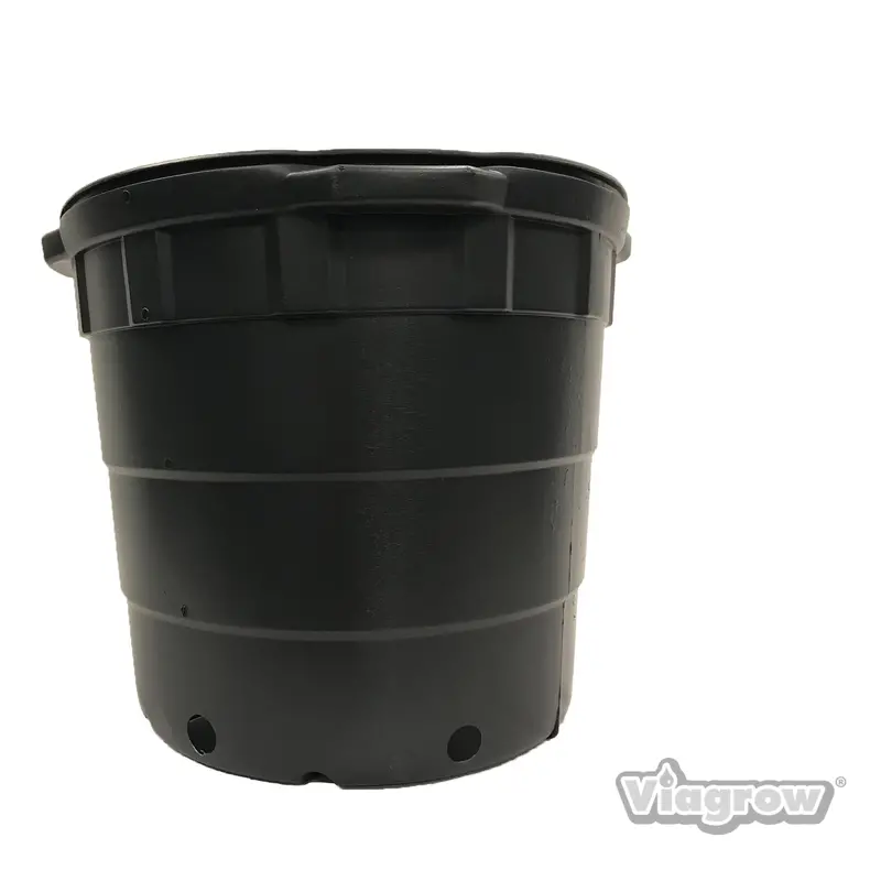 The Harvest Company Viagrow 10 Gal. 18 In. L X 13.5 In. W X 14.75 In. H Black Indoor/Outdoor Plastic Nursery Pot (Packs) 1