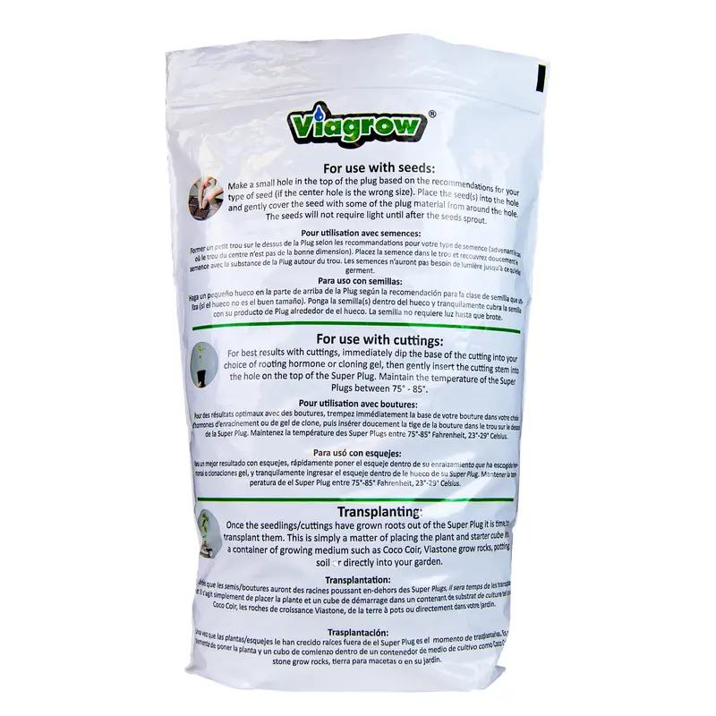 The Harvest Company Viagrow 100Pc Super Plug Seed Starters Brown Indoor/Outdoor Growing Medium With Biodegradable Design 1