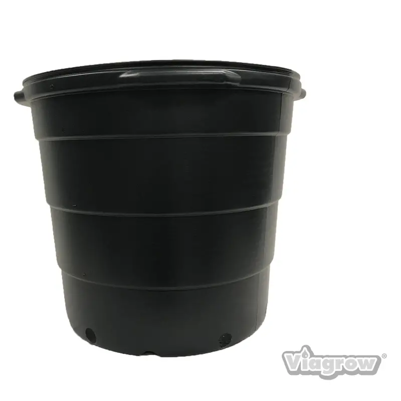 The Harvest Company Viagrow 15 Gal. 19.5 In. L X 14.5 In. W X 16.25 In. H Black Indoor/Outdoor Plastic Nursery Pot (Packs) 1