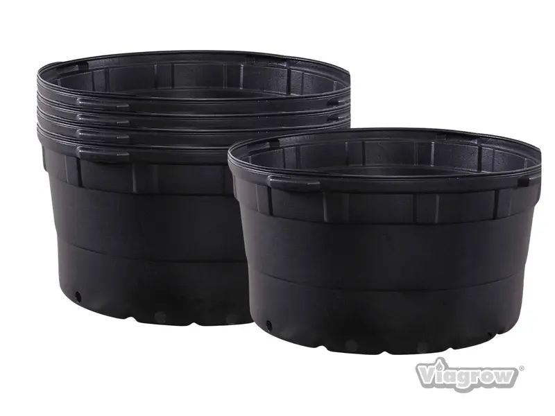 The Harvest Company Viagrow 35 Gal. 28 In. L X 28 In. W X 15 In. H Black Indoor/Outdoor Plastic Nursery Pot (Packs) 1