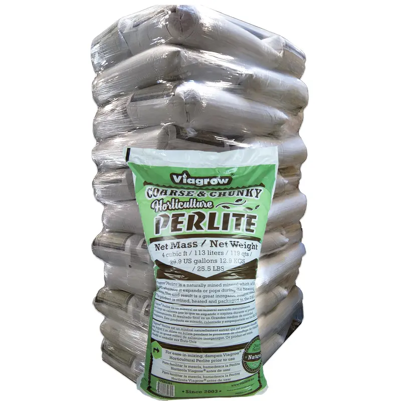 The Harvest Company Viagrow 4 Cu. Ft. (113L) Perlite Coarse And Chunky Grade White Soil Amendment (25-Pallet) (Vperch4-Pt) 1