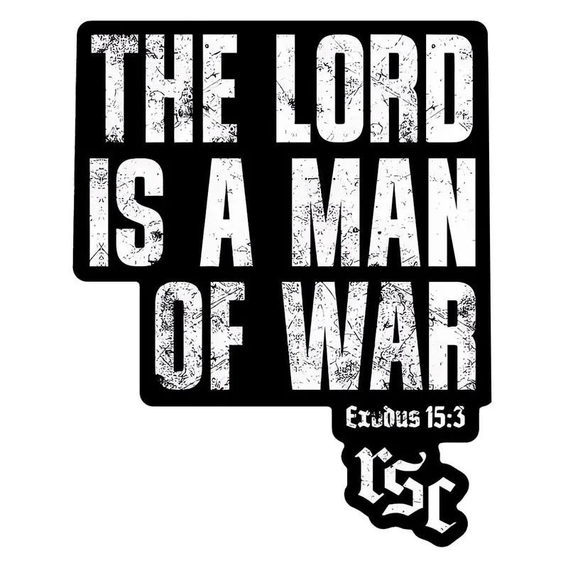 The Lord Is A Man Of War Decal 1