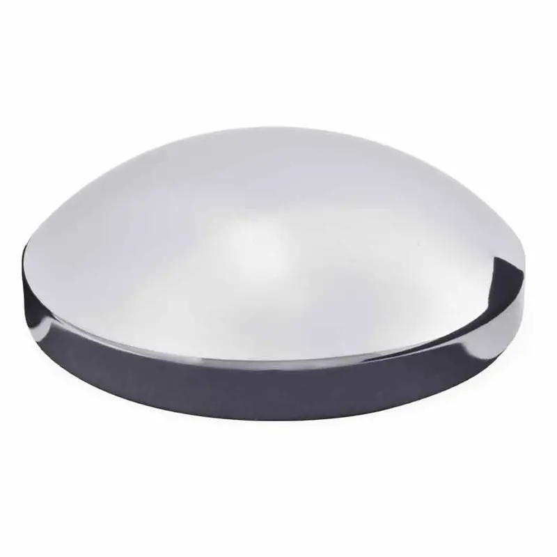 Thub-834 8 1/4″ I.D Dome Rear Hubcap – Chrome Metal 1