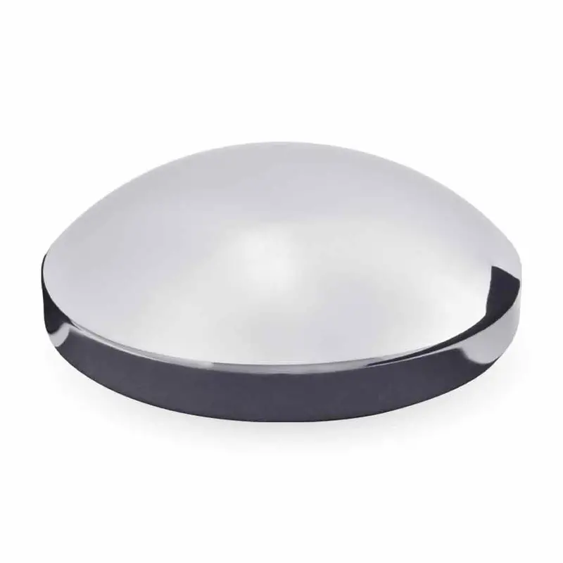 Thub-858 8″ I.D Dome Rear Hubcap – Chrome Metal 1
