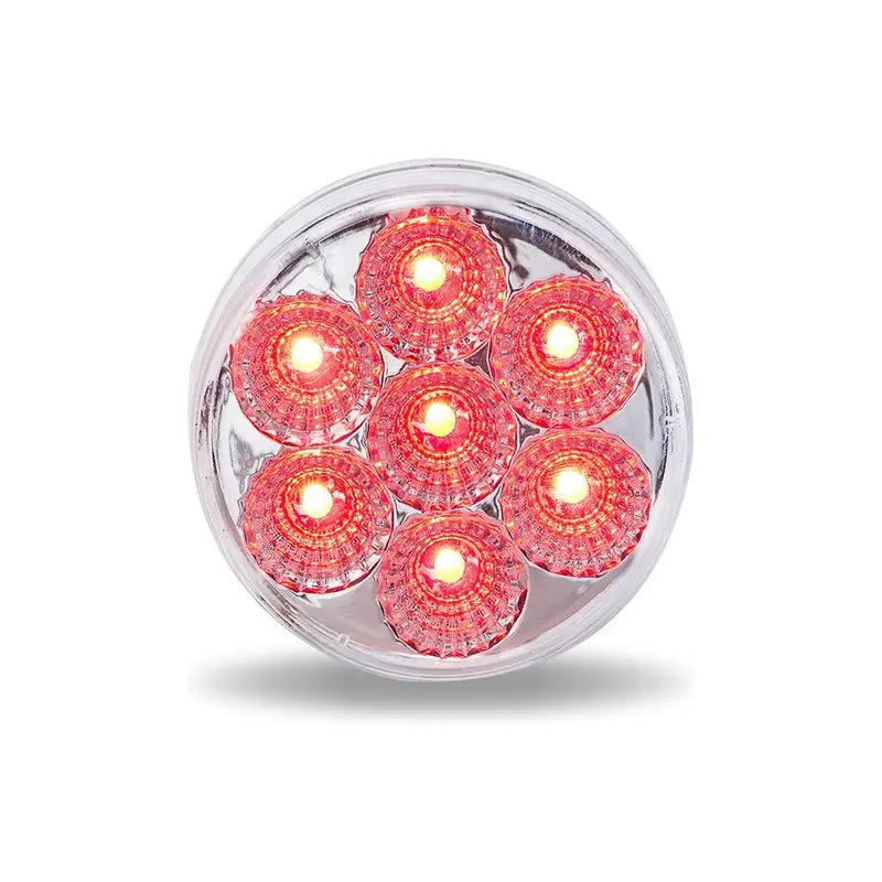 Tled-2Hxcr 2 1/2" Round Clear Red Led (7 Diodes) 1
