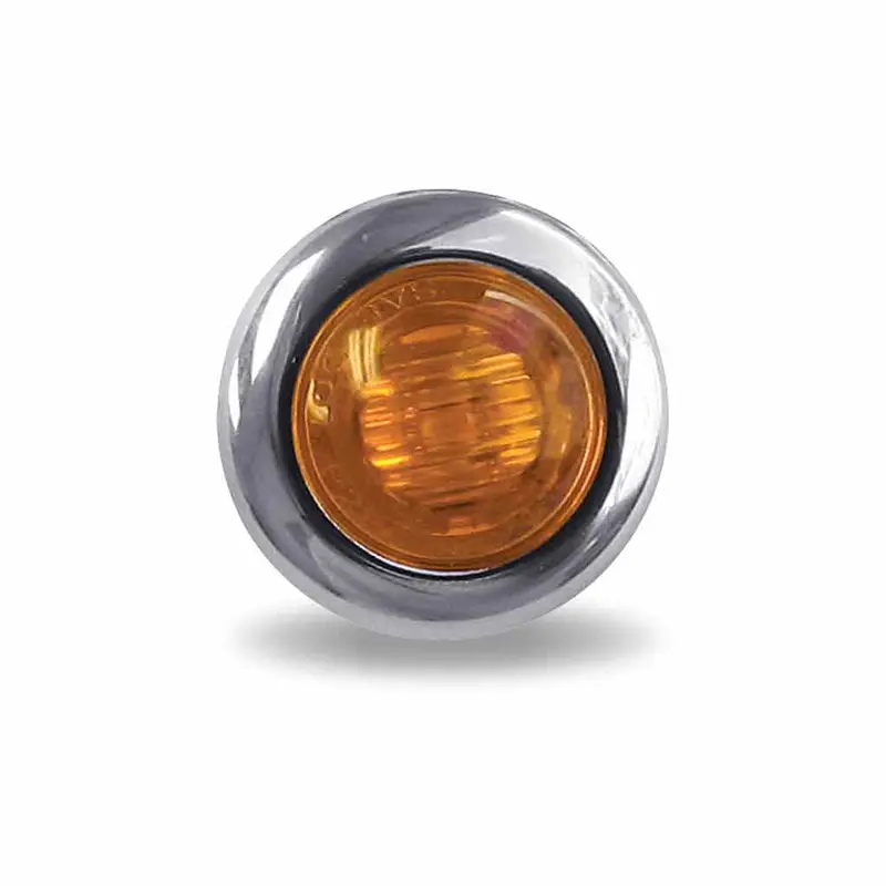 Tled-B3a Mini Button Amber Led - 3 Wire 1
