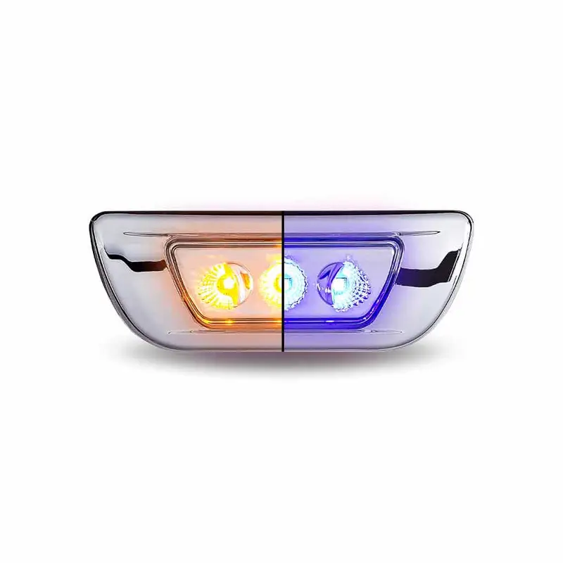 Tled-C100ab Kenworth T680/T700 Pet 579 Cab Marker Light-Dual Revolution Amber/Blue 1