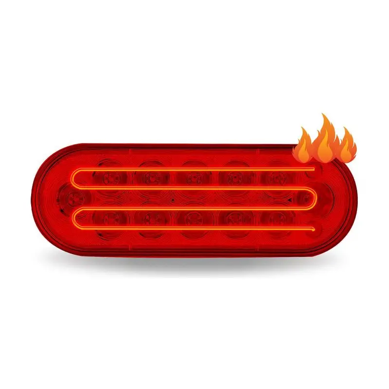 Tled-Obh Oval Heated Round Stop, Turn & Tail Light 1