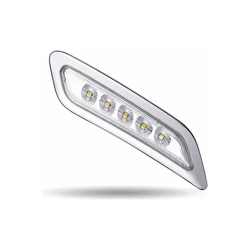 #Tled-P200ca Peterbilt Amber Turn & Marker Door Led Light - Passenger Side 579, 567 & 587 1